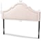 Baxton Studio Rita Light Pink Velvet Upholstered Full Size Headboard 155-9332 - alternate 4